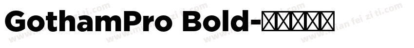 GothamPro Bold字体转换